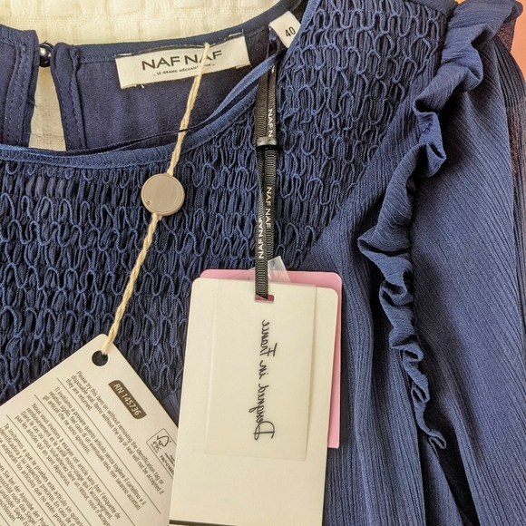 Navy fit and flare dress - Picture 3 of 3